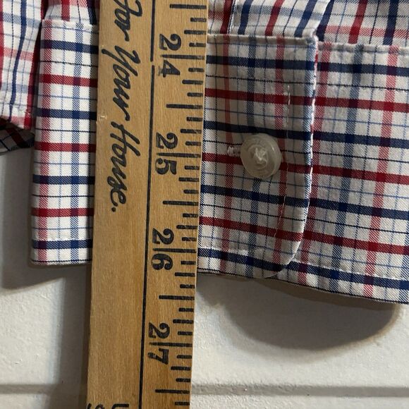 Vineyard Vines Mens Long Sleeve Button Down Red White Blue Whale Shirt XL - Picture 5 of 12